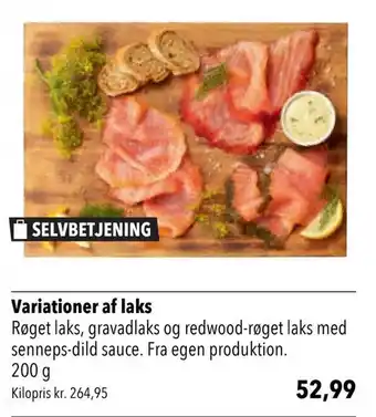Variationer af laks