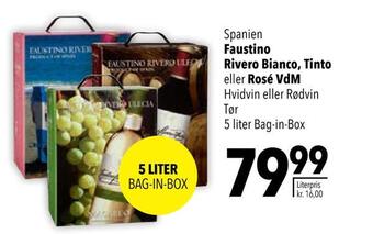 Faustino rivero bianco, tinto eller rosé vdm
