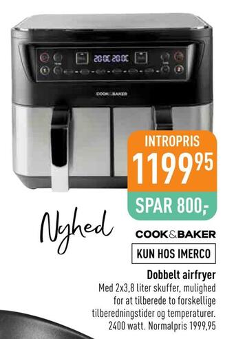Imerco Dobbelt airfryer tilbud