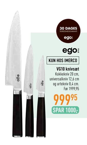 Imerco Vg10 knivsæt tilbud
