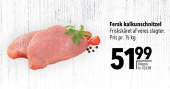 Fersk kalkunschnitzel