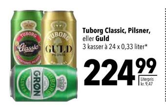 Citti Tuborg classic, pilsner, eller guld tilbud