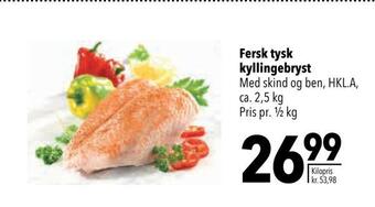 Fersk tysk kyllingebryst