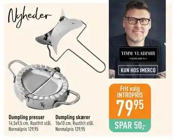 Imerco Dumpling skærer tilbud