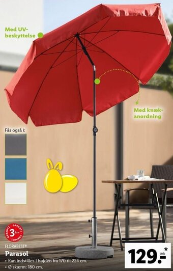 Lidl Parasol tilbud