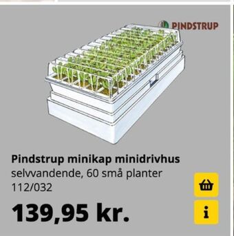 10-4 Byggecenter Pindstrup minidrivhus tilbud