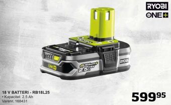 Bygma Ryobi batteri tilbud