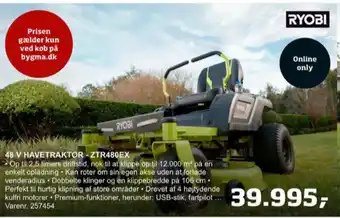 Bygma Ryobi havetraktor tilbud