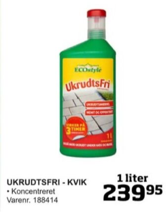 Ukrudtsfri ukrudtsmiddel