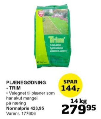 Trim gødning