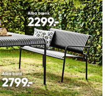 Bilka Alba bænk tilbud