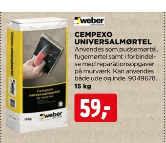 jem & fix Cempexo universal mørtel tilbud