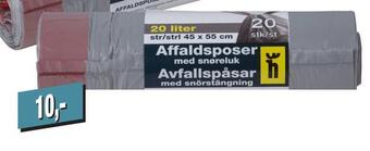 Harald Nyborg Affaldsposer med snøreluk tilbud