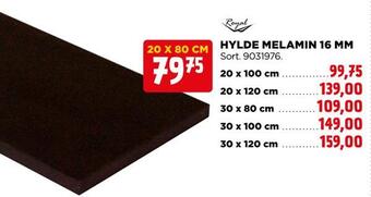 jem & fix Hylde melamin 16 mm tilbud