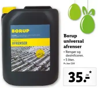 Lidl Borup Universal Afrenser 5 Liter tilbud