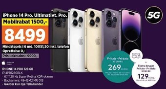 Power Iphone 14 pro 128 gb tilbud