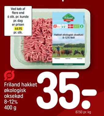 REMA 1000 Friland økologi hakket oksekød tilbud