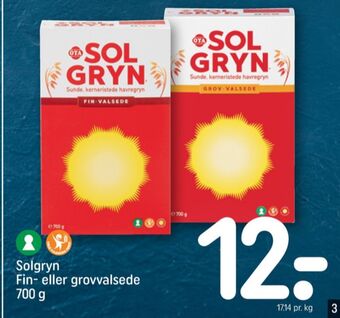 REMA 1000 Ota sol gryn havregryn tilbud