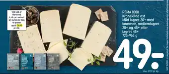 REMA 1000 Rema 1000 skæreost danbo mild kommen tilbud