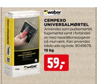 jem & fix Weber mørtel tilbud