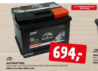 jem & fix Autozone autobatteri tilbud