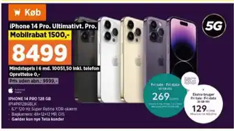 Power Apple iphone 14 pro mobiltelefon tilbud