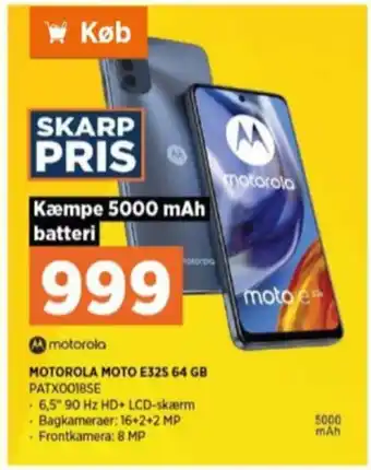 Power Motorola moto e32s mobiltelefon tilbud