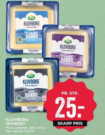 MENY Klovborg Skiveost tilbud