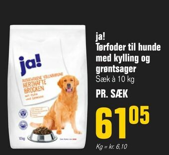 Otto Duborg ja! Tørfoder til hunde med kylling og grøntsager tilbud