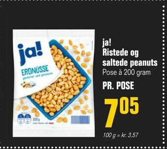 Otto Duborg ja! Ristede og saltede peanuts tilbud