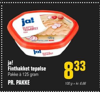 Otto Duborg ja! Finthakket tepølse tilbud