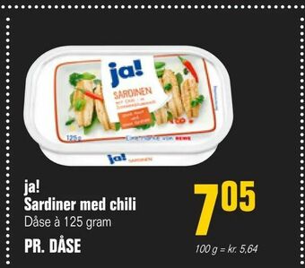 Otto Duborg ja! Sardiner med chili tilbud