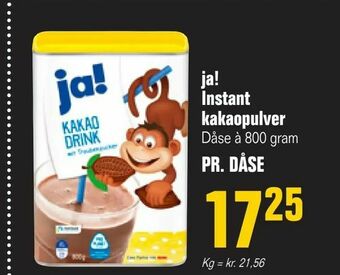 Otto Duborg ja! Instant kakaopulver tilbud