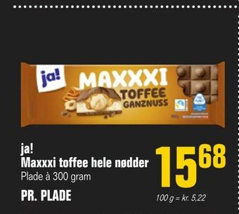 Otto Duborg ja! Maxxxi toffee hele nødder tilbud