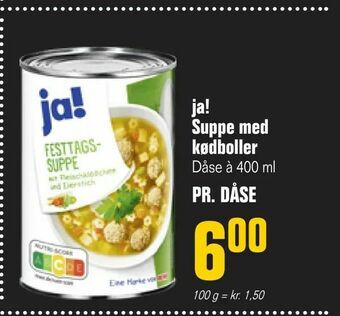 Poetzsch Padborg ja! Suppe med kødboller tilbud