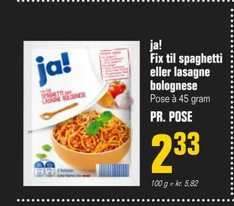Poetzsch Padborg ja! Fix til spaghetti eller lasagne bolognese tilbud