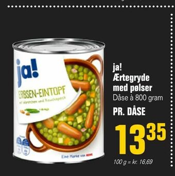 Poetzsch Padborg ja! Ærtegryde med pølser tilbud