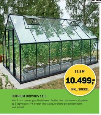 XL-BYG Outrium Drivhus 11.5 tilbud