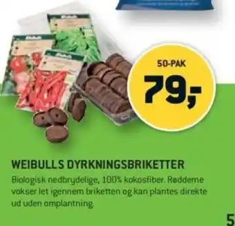 XL-BYG Weibulls Dyrkningsbriketter tilbud