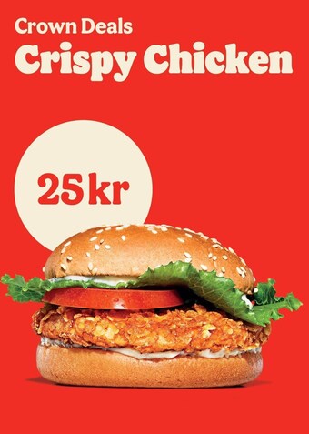 Burger King Crispy chicken tilbud