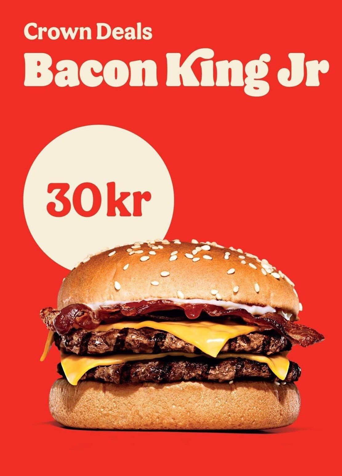 Bacon king jr tilbud hos Burger King