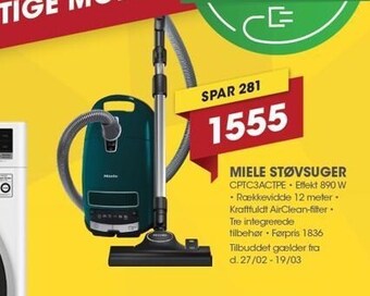 Punkt1 Miele støvsuger tilbud