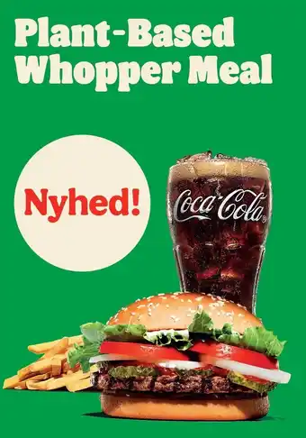 Burger King Plant-based whopper meal tilbud