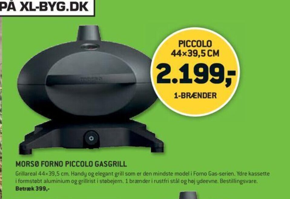 Morsø Forno Piccolo Gasgrill tilbud hos XLBYG