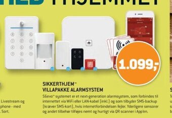 XL-BYG Sikkerthjem Villapakke Alarmsystem tilbud