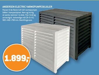 XL-BYG Andersen Electric Varmepumpeskjuler tilbud