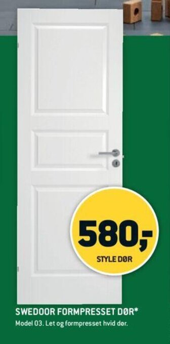 XL-BYG Swedoor Formpresset Dør tilbud