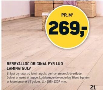 XL-BYG BerryAlloc Original Fyr Lud Laminatgulv tilbud