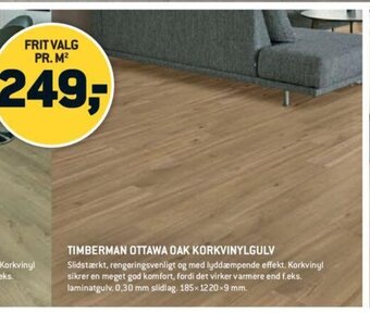 XL-BYG Timberman Ottawa Oak Korkvinylgulv tilbud