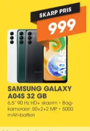 Samsung galaxy a04s mobiltelefon